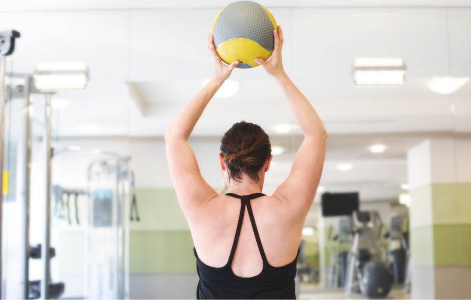 woman lifting fitness